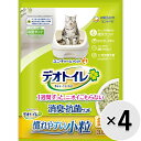 【ケース販売】デオトイレ 消臭 抗菌サンド 慣れやすい小粒 鉱物タイプ 3.8L×4袋〔24032213ct〕