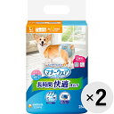 【セット販売】マナーウェア 長時間快適オムツ 男女共用 中型犬用 Lサイズ 26枚入×2コ〔25052120dt〕