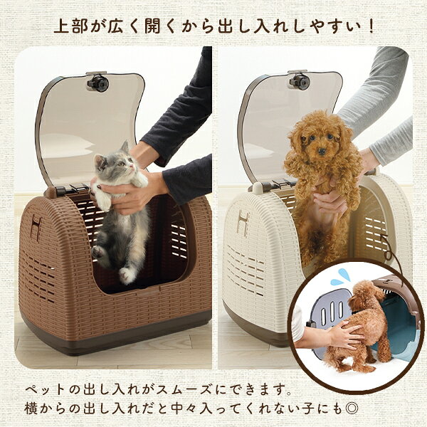 ラタンキャリー ブラウン