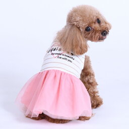 【PET'SREPUBLIC　ペッツリパブリック】ナチュラル刺繍ワンピース 犬 服 犬服 ドッグウェア　ワンピース