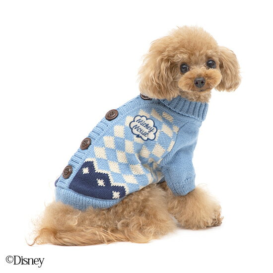 【50％OFF】【Disney ディズニー】MM＆MINカウチンニット【XS S】 犬 服 犬服 ドッグウェア