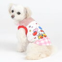 【Sanrio サンリオ】【秋冬モデル】ハローキティのギンガムバルーン　 犬 服 犬服 ドッグウェア 裏ボア 防寒 暖かい 伸縮性