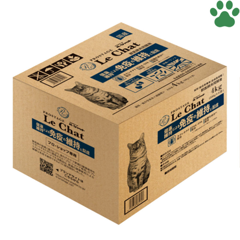 乐天商城 - [正規品] イースター　猫ドライ　プロステージ　ル・シャット　健康維持による免疫の維持に配慮　4kg（500g×8）旧：ヌクレ　国産　ルシャット　キャットフード　全年齢　小粒　多頭飼育
