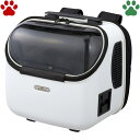 GEX OSOTOキャリー トラベラー Jr. II ホワイト4WAY 5kg以下 犬猫兼用 犬用 猫用 軽量 コンパクト リュック式 リュック型 キャリーケー...