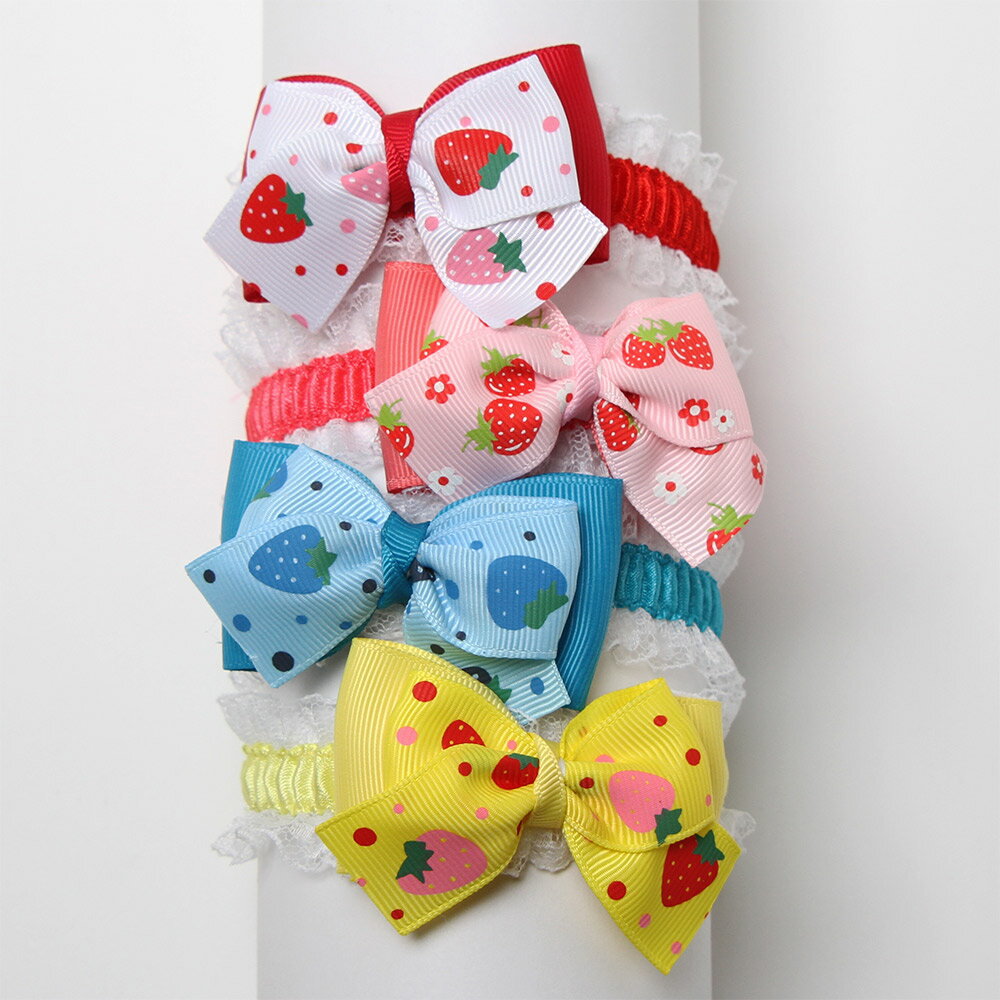 項鍊 - 【ゆうパケット360円】ペット用 いちご摘みチョーカー 輪 SS NSS-597 8本入 犬猫 飾り サロン トリマーさんオススメ サンタさん メール便3点までOK