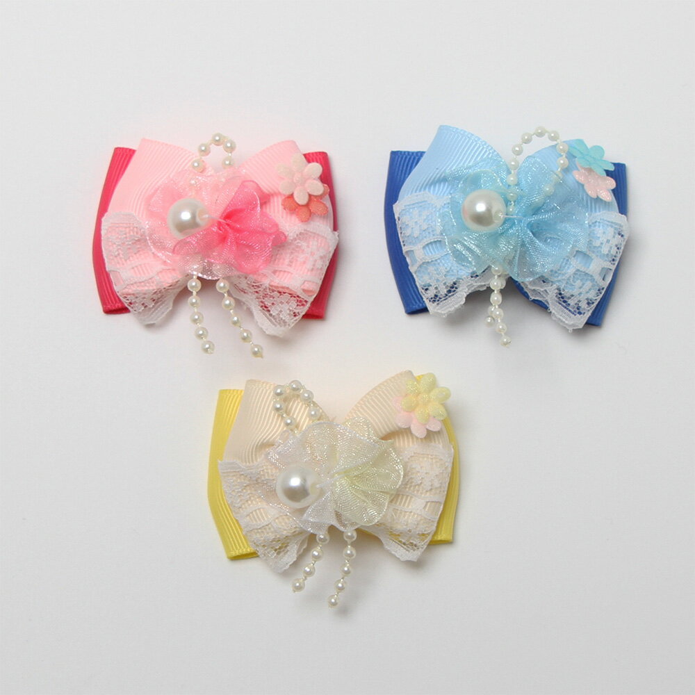 Hair Rubber Band - 【ゆうパケット360円】ペット用 ブロッサムパレスリボン R-996 10ヶ入 犬用 猫用 業務用 飾り メール便3点までOK