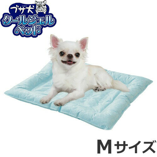 マルカン ブサ犬クールジェルベッド Mサイズ[春夏向け] 夏用 暑さ対策 節電 ひんやり用品 接触冷感 抗菌加工のサムネイル