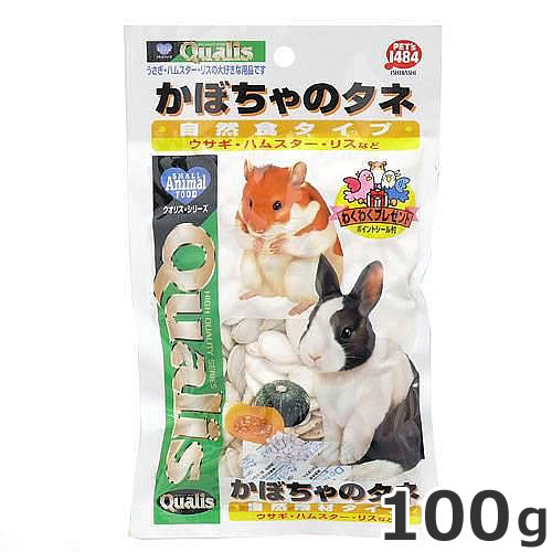 ●ペッツイシバシ クオリス かぼちゃのタネ 自然食タイプ 100g 小動物 おやつ