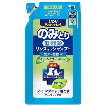 ライオン商事 ペットキレイ のみとりリンスインシャンプー 愛犬・愛猫用 詰め替え用 400ml