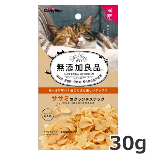 原材料肉類（鶏肉、鶏ササミ）、コーンスターチ、小麦粉、ソルビトール、リン酸塩（Na）成分粗たん白質30.0％以上、粗脂肪7.0％以上、粗繊維1.0％以下、粗灰分4.0％以下、水分18.0％以下エネルギー100g当たり400kcal原産国日本...