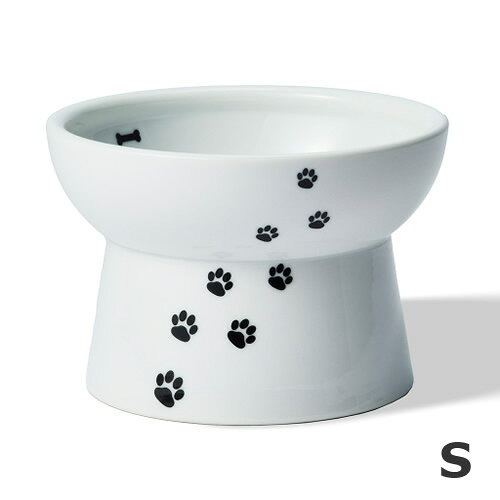Rakuten - 猫壱 犬用 ハッピーダイニング 脚付フードボウル S 犬柄 犬用食器