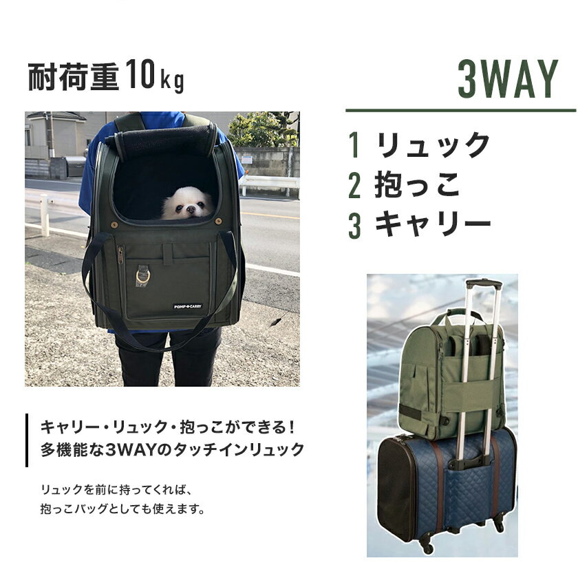 パノラマビュー 犬 猫用 キャリーバッグ ペット用品 超小型 3wayタッチイ New New パノラマビュー リュック 小型犬 みんな笑顔 犬用品 ランドキャリー キャリー リュック 抱っこができる 多機能な3way