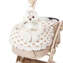 PETTENA ペットカートクッション 犬 猫 取り付け簡単 調整可能 かわいい プレゼント 軽量 おしゃれ 日よけ 防風 ペット マット カートアクセサリー ...