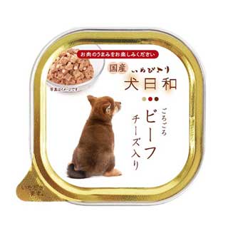 乐天商城 - 【わんわん】犬日和トレイ ビーフ チーズ入り 100g
