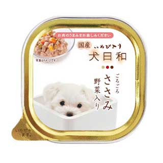 樂天商城 - 【わんわん】犬日和トレイ ささみ 野菜入り 100g