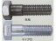 【送料無料】ISO六角ボルト【中ボルト】Mねじ【ユニクロメッキ】M12　首下長さ：70mm【UM12070】【入数：350】【K】