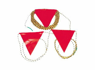 【送料無料】【期間限定】旗付きロープ【6φ×200m】【建築用品】【S】