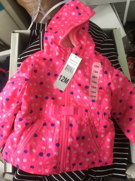 【増税による値上げはしていません】コストコ アウトレット タグ切れ等・開封 #216101 OSHKOSH オシュコシュ キッズパーカ ピンク サイズ:12m 700140852360【Z】
