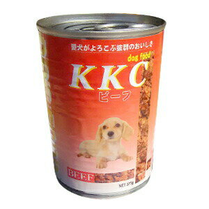 【賞味期限：2017年5月14日】【PET】KKC　犬用ビーフ缶　375g【N】