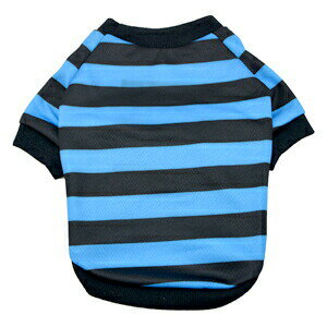 【PET】【なごみ】ペット用　20ボーダーSSTシャツ　12号　カラー：2.ターコイズ　JAN:4580418468945【T】