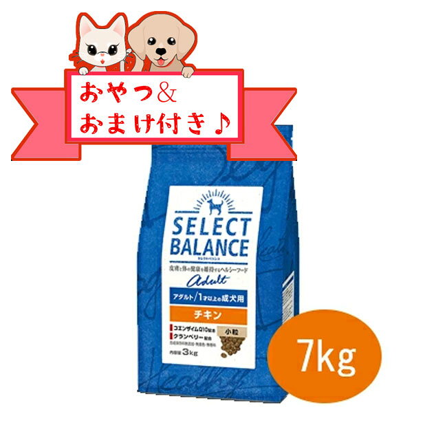 乐天商城 - 【おまけとおやつ付】セレクトバランス　アダルト　チキン　小粒 7kg　1才以上の成犬用【ドライフード/成犬用（アダルト）/ペットフード/DOG/ドッグフード】