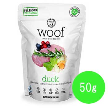 WOOF ダック　50g【ドッグフード/フィフィティーワン/ワフ】【フリーズドライ製法】【PETWILL】