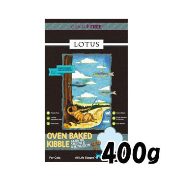 乐天商城 - ロータス　キャット　グレインフリー　フィッシュレシピ　400g　【キャットフード/ペットフード/アダルト/成猫用/キトン/シニア/子猫/高齢猫/オールステージ/全年齢】