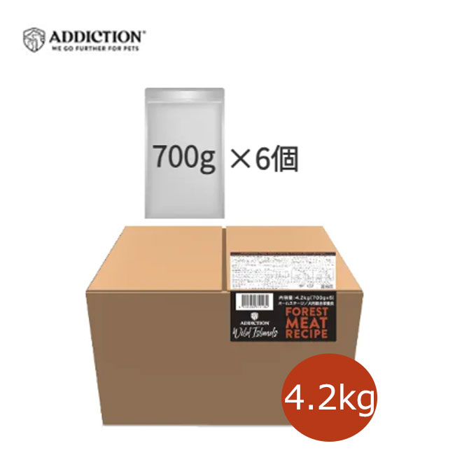 【マラソン限定クーポン♪】アディクション　ワイルドアイランズ　ドッグフード　フォレストミートレシピ　4.2kg【ポイント10倍】【ドッグフード/ドライフード/ペットフード/高たんぱく質/低炭水化物】