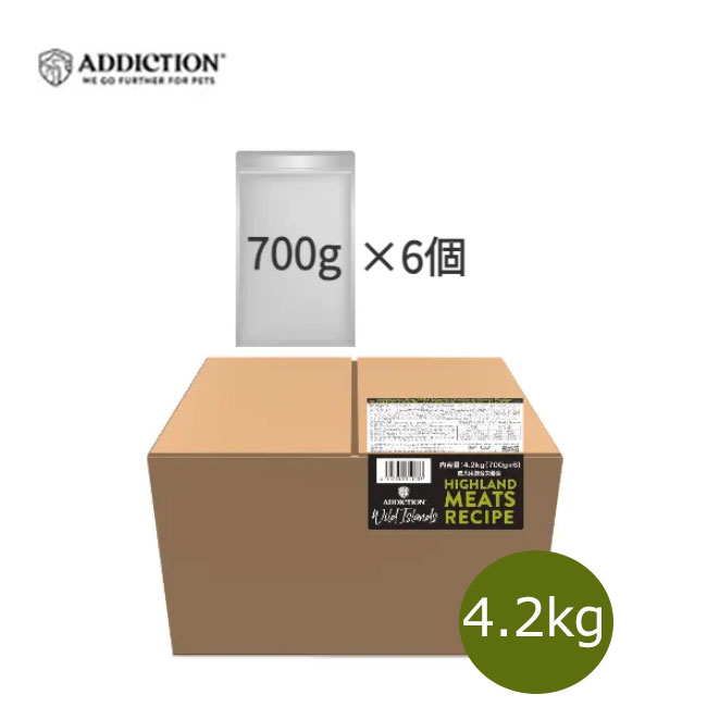 乐天商城 - ★マラソン限定クーポン★アディクション ワイルドアイランズ　ドッグフード　ハイランドミーツレシピ　4.2kg【ポイント10倍】【ドッグフード/ドライフード/ペットフード/高たんぱく質/低炭水化物】