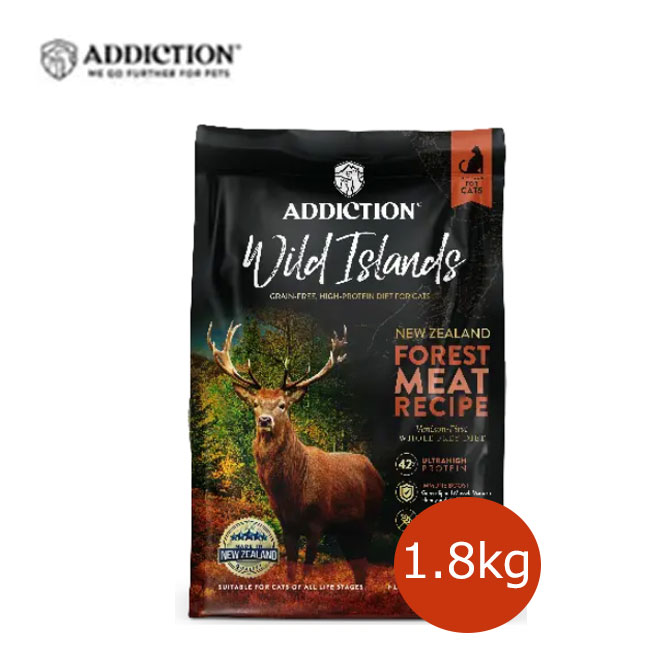 乐天商城 - アディクション　キャット　ワイルドアイランズ フォレストミートレシピ　1.8kg【キャットフード/ドライフード/ペットフード/高たんぱく質/低炭水化物】