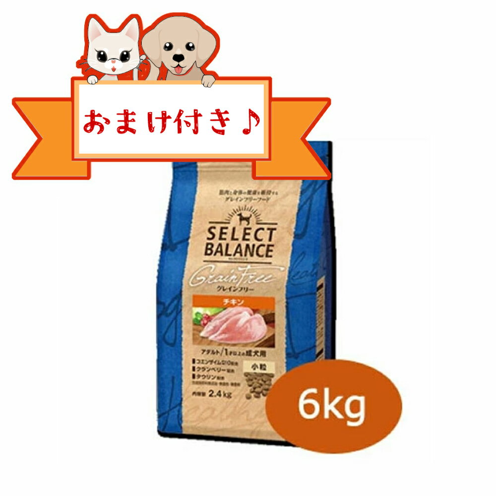 ★SS限定クーポン配布中★【おまけ付】セレクトバランス　グレインフリー アダルト チキン　小粒 6k ...