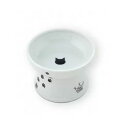 猫壱 猫用 脚付フードボウル レギュラー 猫柄 猫用食器 食器 磁器 ペット用品 電子レンジ対応 食洗機対応