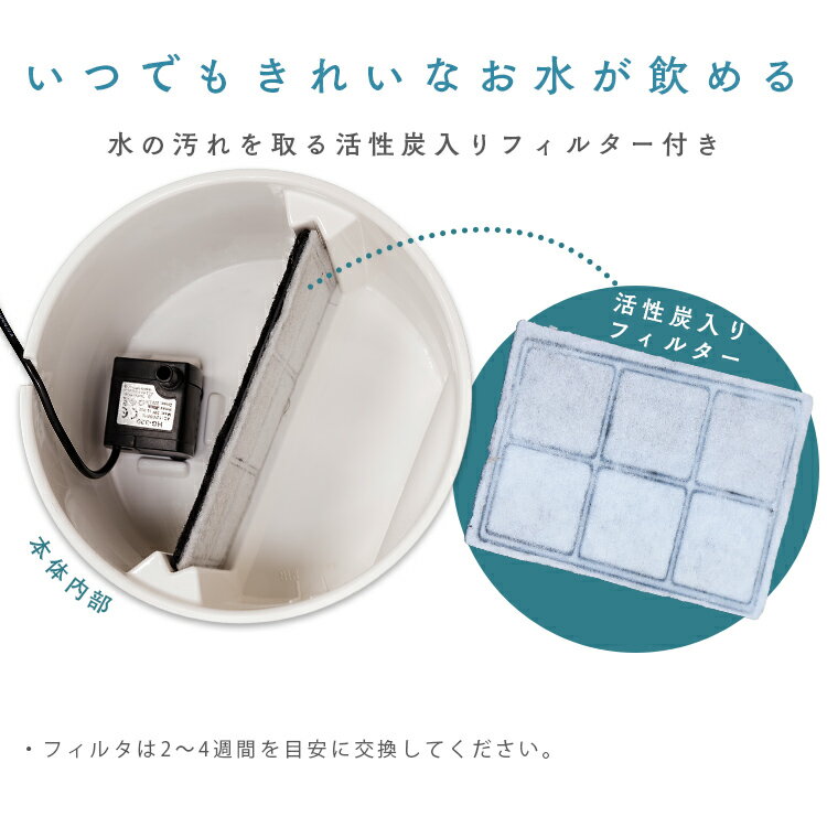 ペット用自動給水機ホワイト/クリアPWF-200給水給水器給餌食器水自動交換ペットペット用ペット用品犬イヌいぬ犬用イヌ用いぬ用犬用品イヌ用品ネコ猫ねこ猫用ネコ用ねこ用猫用品ネコ用品アイリスオーヤマ
