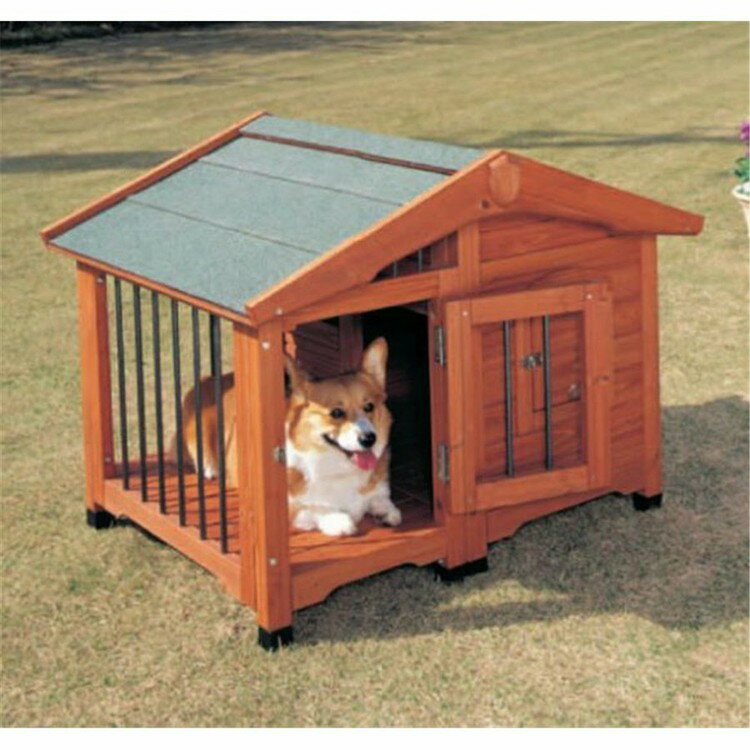 ★目玉価格！★犬小屋 サークル 犬舎 ペットハウス CL-990 中型犬用 (体高約40cmまで) 犬小屋 サークル 犬舎 屋外ハウス 外飼い お庭用 木製 アイリスオーヤマ