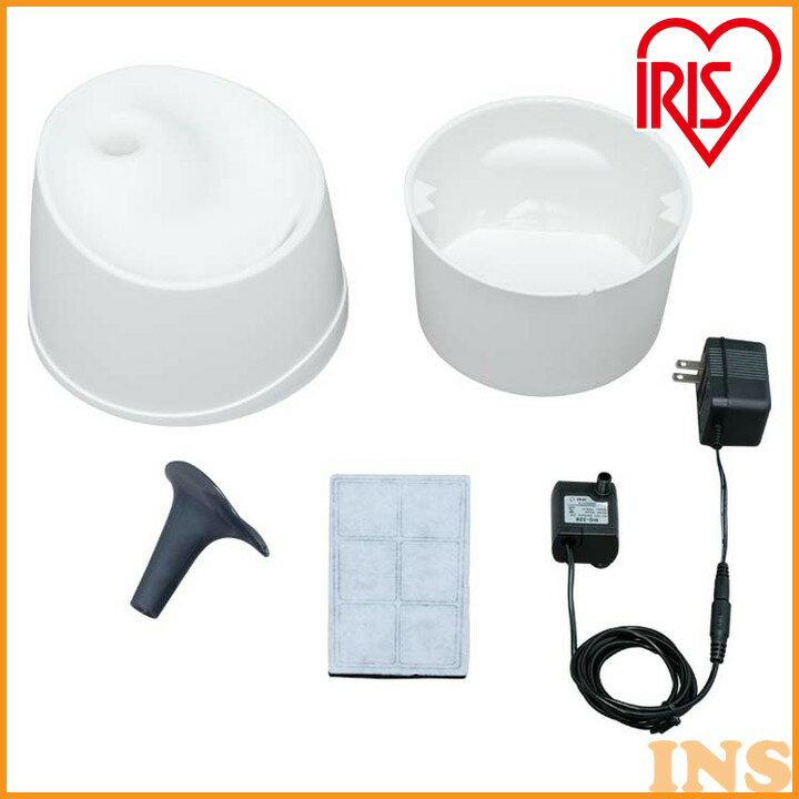 ペット用自動給水機ホワイト/クリアPWF-200給水給水器給餌食器水自動交換ペットペット用ペット用品犬イヌいぬ犬用イヌ用いぬ用犬用品イヌ用品ネコ猫ねこ猫用ネコ用ねこ用猫用品ネコ用品アイリスオーヤマ