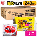 ＼P3倍！10日18時～6h限定／貼るカイロ ミニ 240枚入り カイロ 貼る 貼れる ミニ 小さい 使い捨て 備蓄 防寒 寒さ対策 まとめ買い 【D】