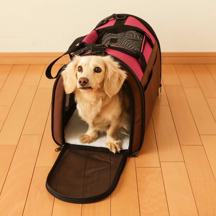 【エントリーでポイント4倍！】 [あす楽対象] 《最安値に挑戦！》犬 キャリーケース 猫 キャリーバッグ ペット キャリー 折りたたみ 折りたたみソフトキャリー Mサイズ POTC-500Aアイリスオーヤマ クレート キャリーバッグ お出かけ お散歩 防災 避難 ドライブ 多頭