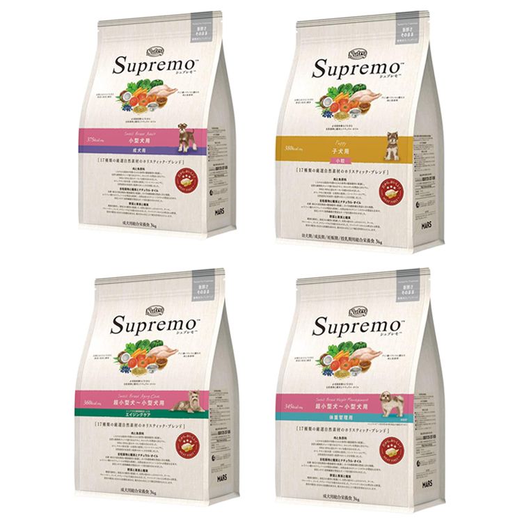 ＼店内ほぼ全品P2倍★5日23:59迄／ニュートロ シュプレモ 3kgペットフード 犬 ドッグフード シュプレモ ニュートロ ドライ 子犬用? ?妊娠期? 授乳期 子犬用 小粒 小型犬 成犬用 超〜小型犬 エイジング 超〜小型犬 体重管理【D】のサムネイル