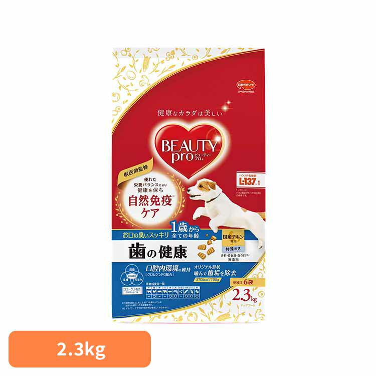 ドッグフード ビューティープロ ドッグ 歯の健康 1歳から ドライフード 総合栄養食 成犬用 シニア 対応..