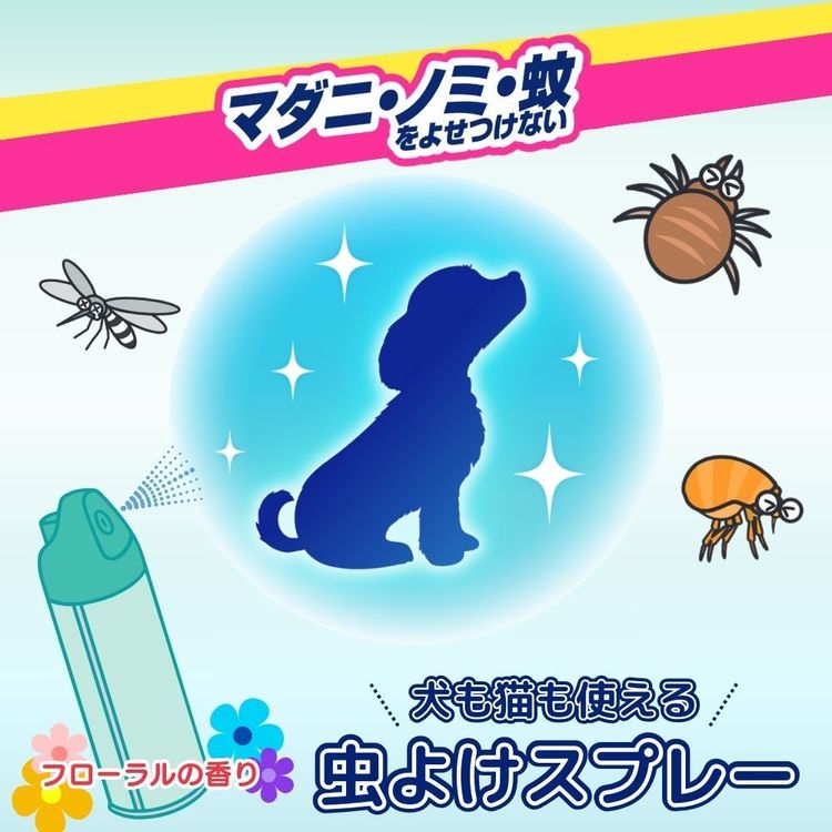 快適ペットライフのわんテクトスプレー 犬猫用 200mL ペット ペット用品 ペットの虫ケア ペットの虫よけ ペットの蚊よけ アース・ペット｜アングル2