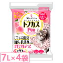 ＼25日限定！全品P2倍／猫砂 トフカス ネコ砂 おから 【7L×4袋セット】 猫砂 おから 飛び散り抑える ネコ砂 猫 トイレ 砂 トフカスPee(ピー) ペグテック【D】