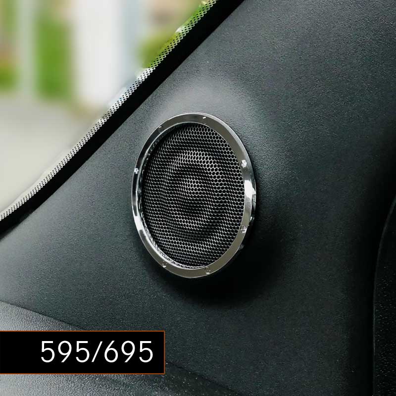 樂天商城 - ABARTH F595 F695 グランツ ピラーリング 2pcs アバルト アクセサリー インテリア 内装 カスタム