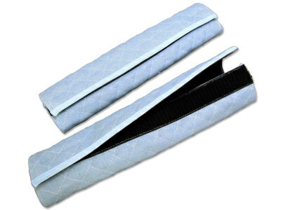 デニム シートベルトパッド (デニムブルー) 2pcs 岡山 児島 カー 用品 アクセサリー 内装 ショルダー 肩当て クッション カバー