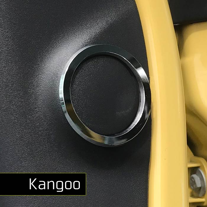 ルノー KANGOO ドアピラーリング 2pcsRENAULT 内装パーツ インテリア アクセサリー ドア ツィーター ト ドレスアップ 2代目 カングー