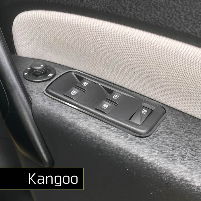 ルノー KANGOO ウィンドスイッチトリム 4pcsRENAULT 内装パーツ インテリア アクセサリー パワーウィンド 2代目 カングー