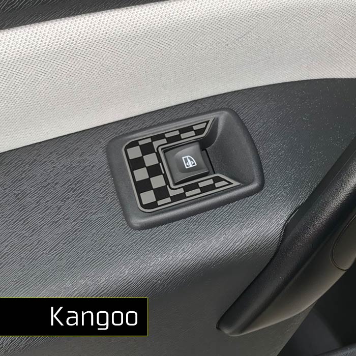 ルノー KANGOO ウィンド スイッチパネル 3pcsRENAULT 内装パーツ インテリア アクセサリー スイッチ ドレスアップ 2代目 カングー ウインド