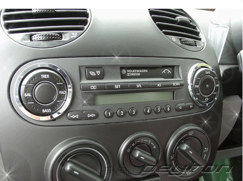 ニュービートル New Beetle グランツラジオリング 2pcs 内装パーツ VW フォルクスワーゲン