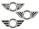 ミニ MINI R50-R57 ドアロックウィング ブラックレーベル R50 R52 R53 R55 R56 R57 bmw ミニクーパー アクセサリー ドアロックウィング クローム調(2)