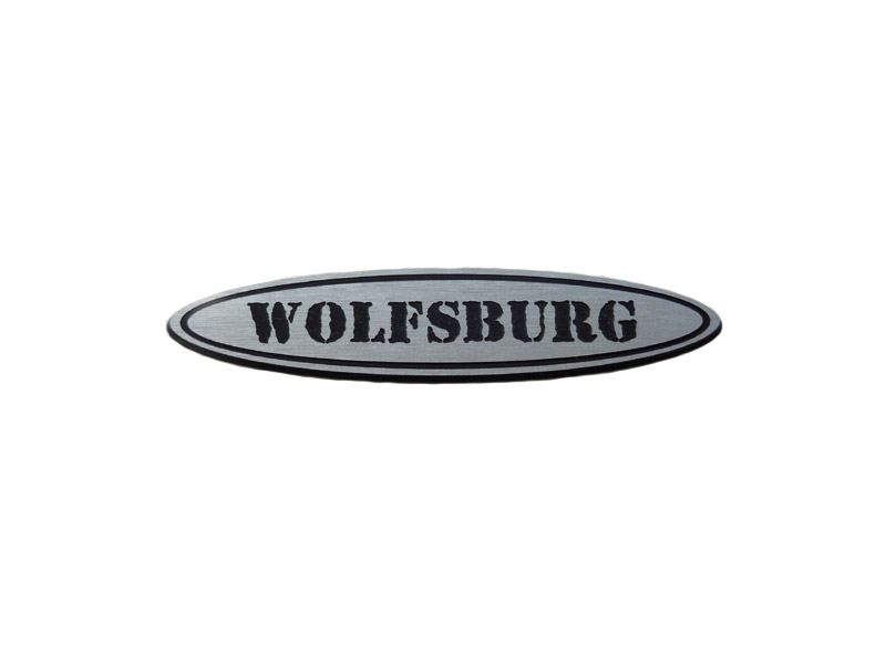 vw フォルクスワーゲン peytonオリジナルエンブレムシリーズ　「wolfsburg」 アーミータイプ