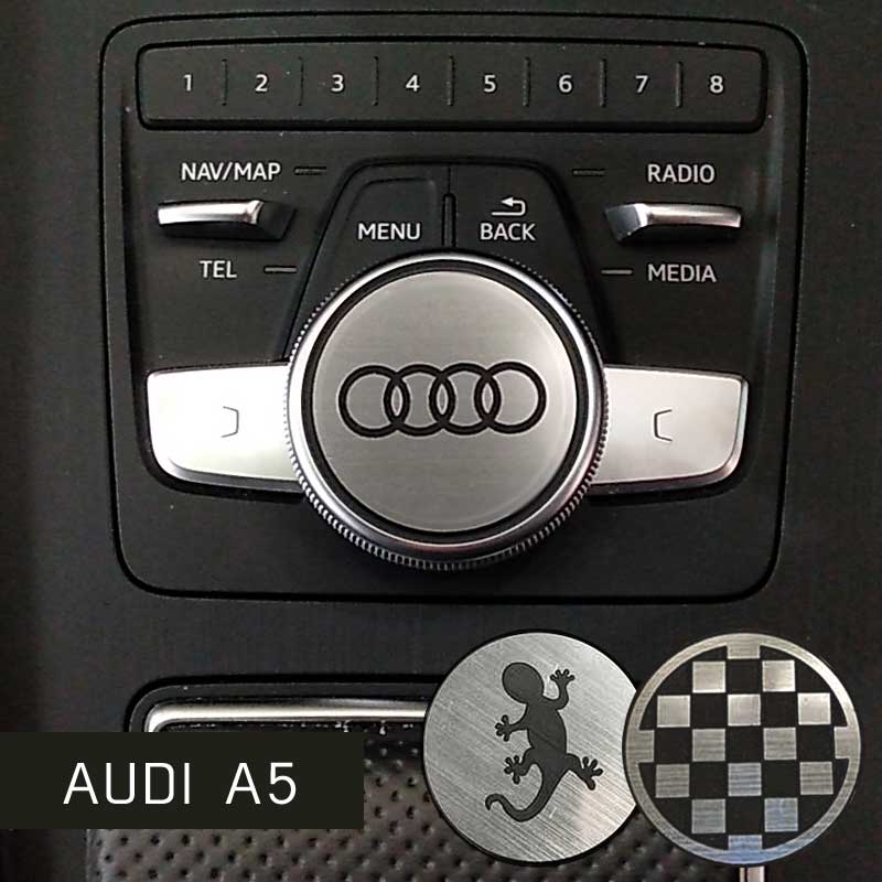 AUDI A5 コントロールエンブレム インテリア 内装パーツ アウディ ドレスアップ 高級感